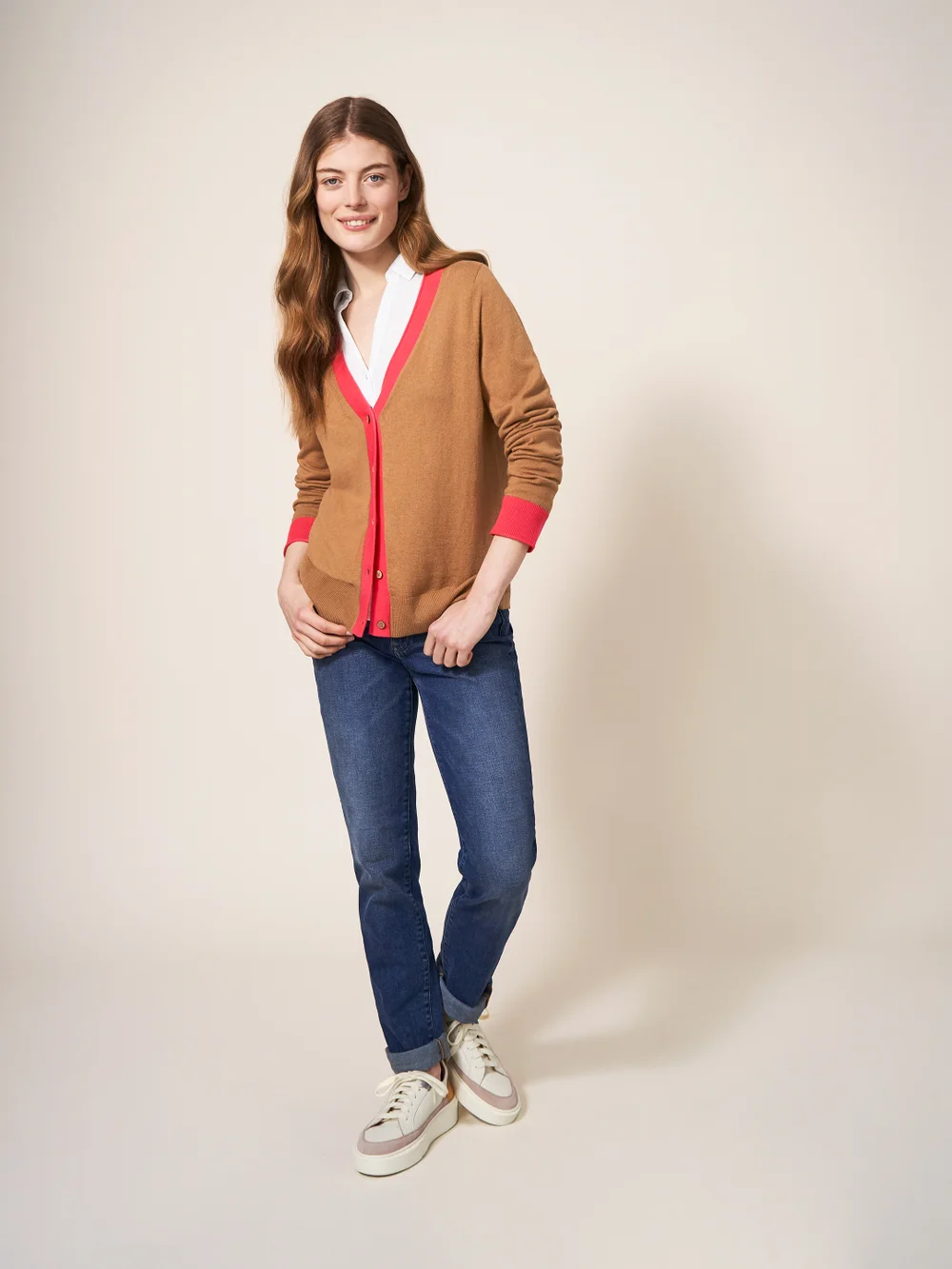 Sally Smarte Strickjacke - Dunkelbraun - 38 Bild 1