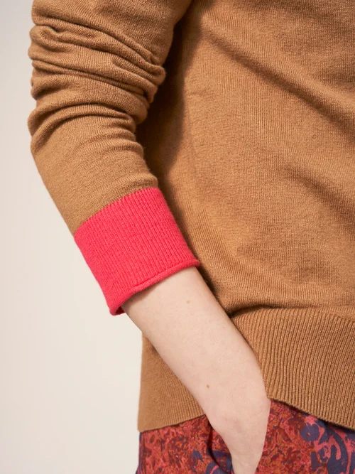 Sally Smarte Strickjacke - Dunkelbraun - 38 Bild 2