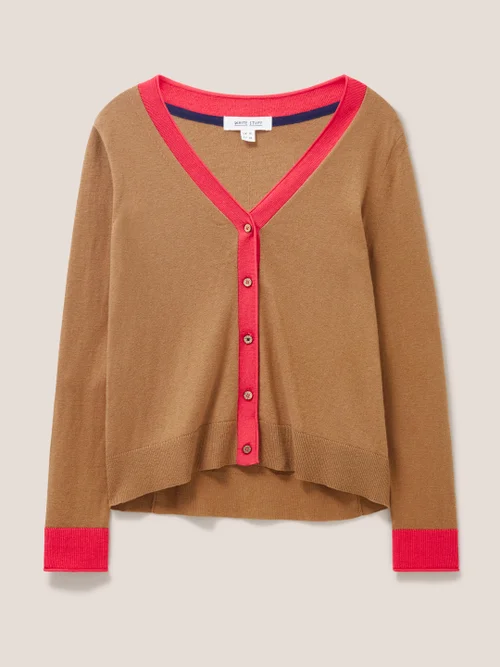 Sally Smarte Strickjacke - Dunkelbraun - 38 Bild 4