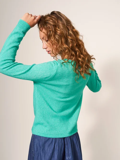 Trinny Pullover mit Bindesaum - Hellblau - 38 Bild 3