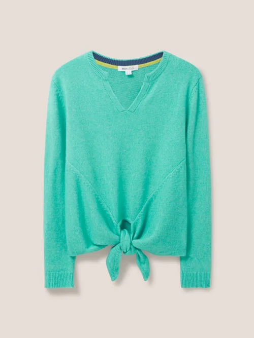 Trinny Pullover mit Bindesaum - Hellblau - 38 Bild 4