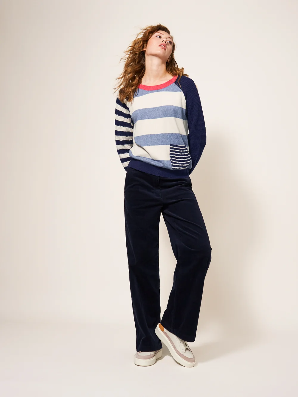 Tyne Pullover - Blaugrün Mehrfarbig - 38 Bild 1