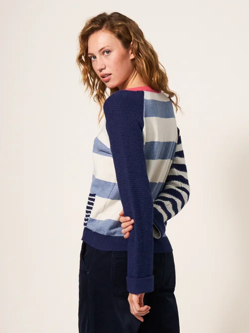 Tyne Pullover - Blaugrün Mehrfarbig - 38 Bild 3
