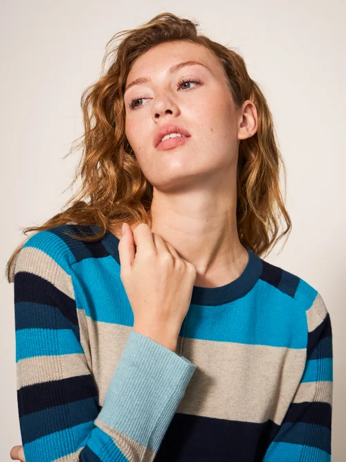 Urban Pullover mit Colour-Block-Design - Blaugrün Mehrfarbig - 38 Bild 2