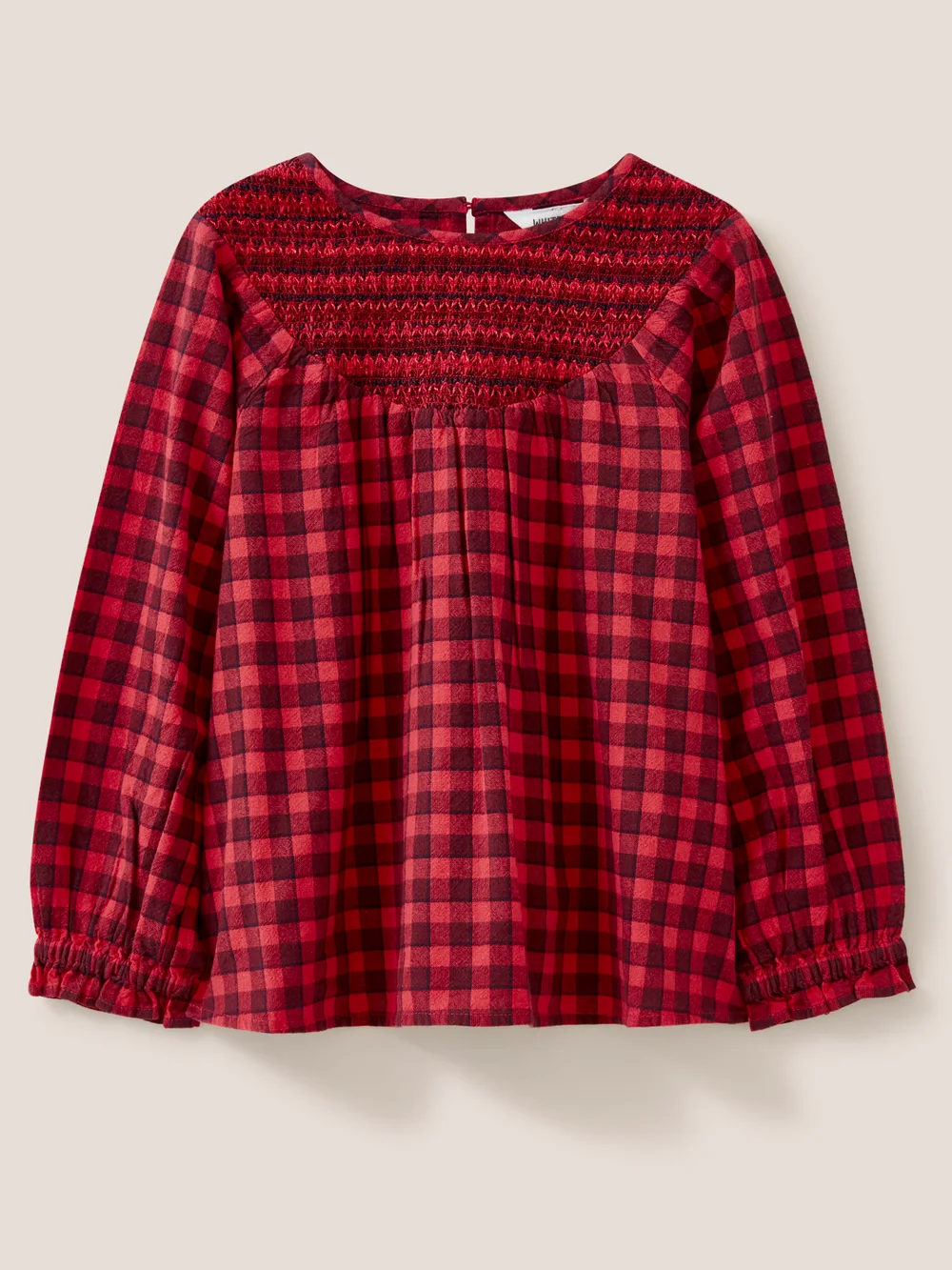 Adeline Top mit Karomuster - Rot Mehrfarbig - 3-4 Jahre Bild 1