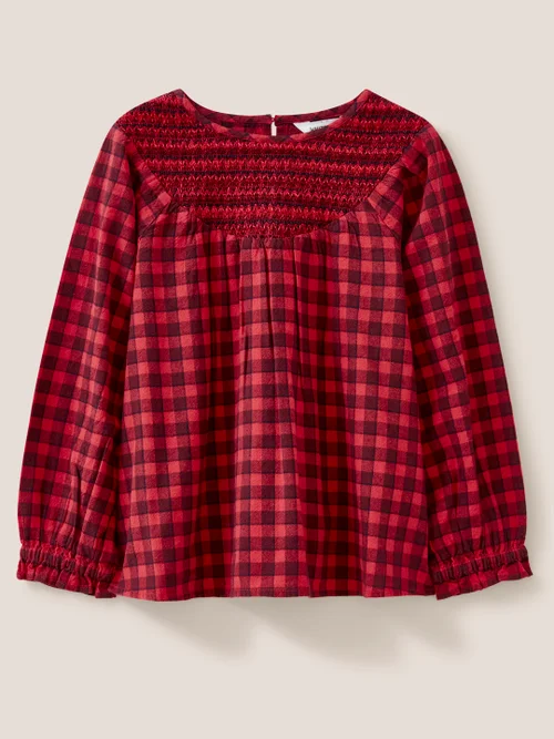Adeline Top mit Karomuster - Rot Mehrfarbig - 3-4 Jahre Bild 1