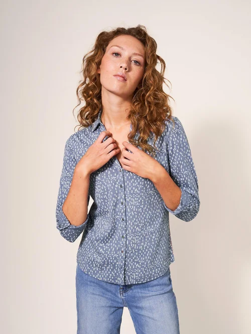 Jerseybluse Annie - Grey Pr - 48 Bild 1