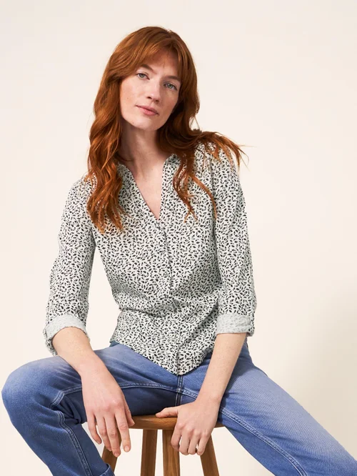 Jerseybluse Annie - Ivory Mlt - 34 Bild 3