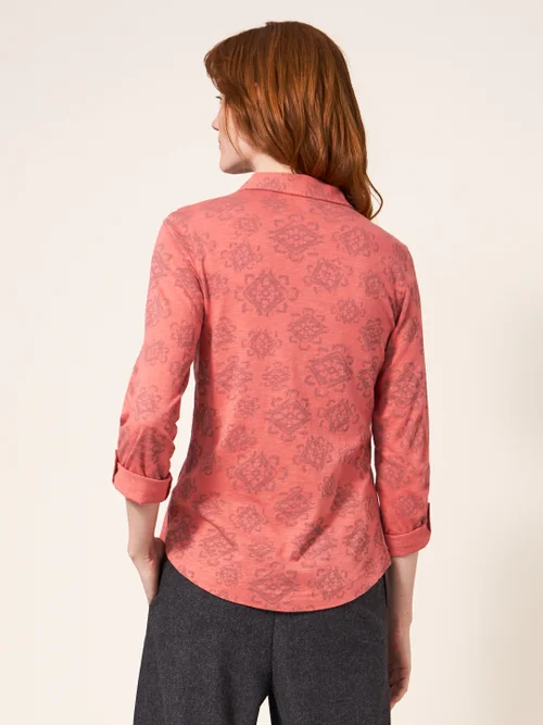 Annie Jersey-Hemd - Pinkfarbener Aufdruck - 34 Bild 3