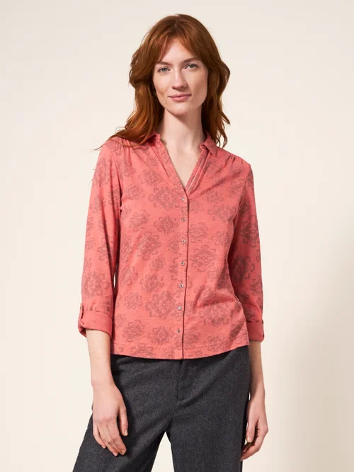 Annie Jersey-Hemd - Pinkfarbener Aufdruck - 34 Bild 1