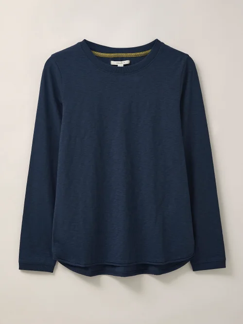 Cassie Langarmshirt mit Rundhalsausschnitt - Französisches Marineblau - 34 Bild 4