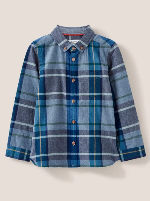 Kariertes Flanellhemd - Blau Mehrfarbig - 3-4 Jahre Bild 1