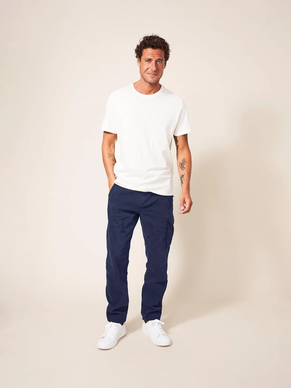 Cargohose Kegworth aus Bio-Baumwolle - Dark Navy - 30/R Bild 1
