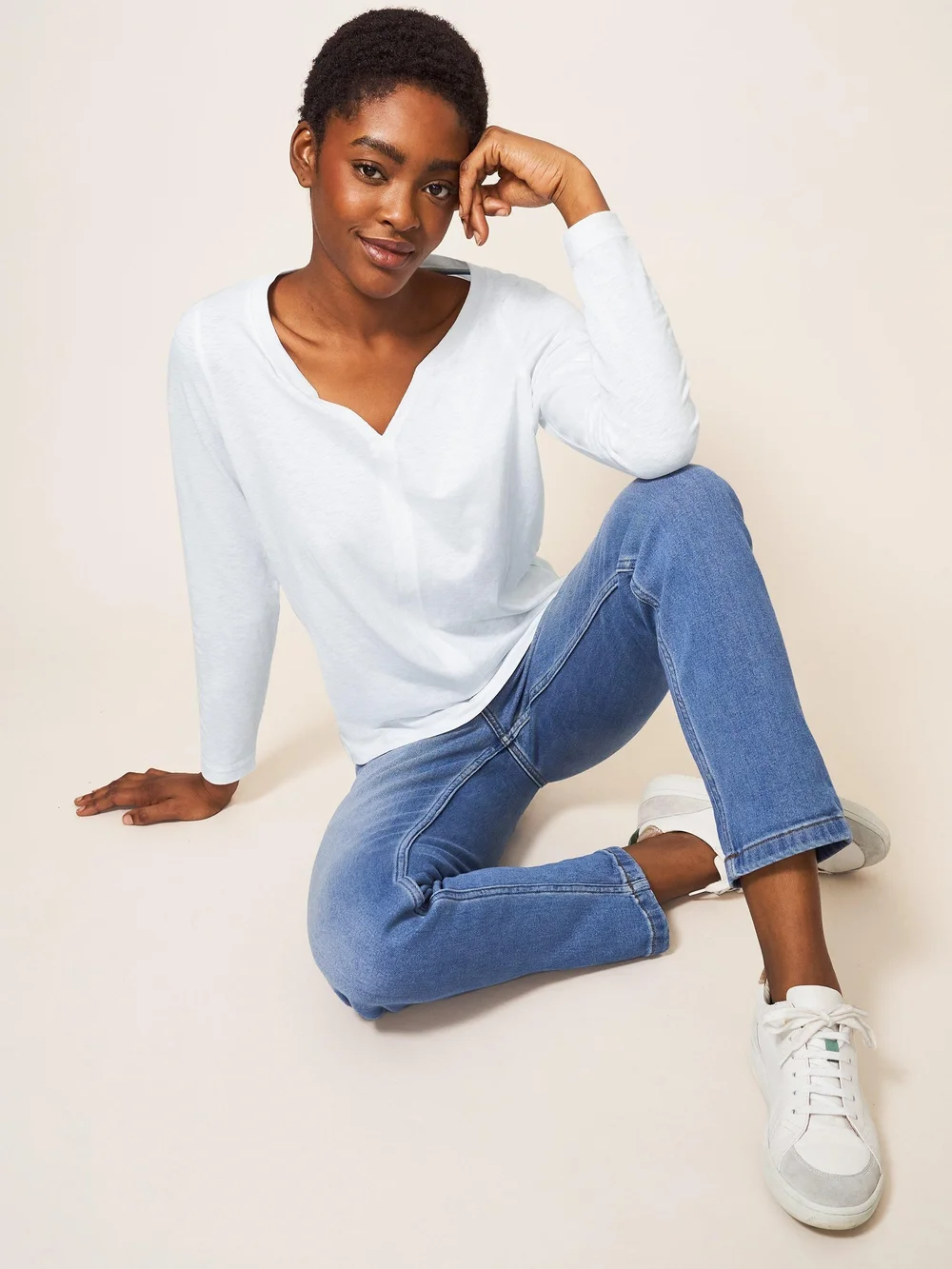 Langarmshirt Nelly - Bril White - 34 Bild 1