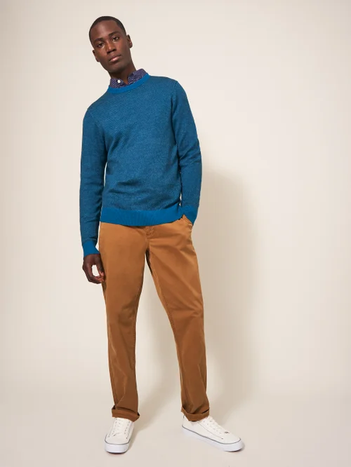 Newport Jacquard-Pullover aus Merinowolle - Mittel-Blaugrün - L Bild 2