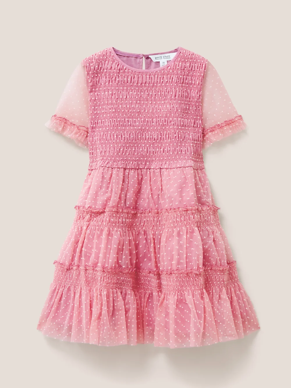 Partykleid aus Tüll - Altrosa - 3-4 Jahre Bild 1
