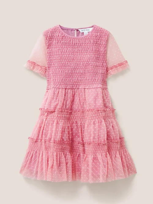 Partykleid aus Tüll - Altrosa - 3-4 Jahre Bild 1