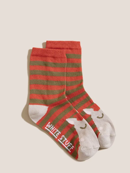 Socken mit Einhornmotiv - Mittelrot - M/L Bild 1