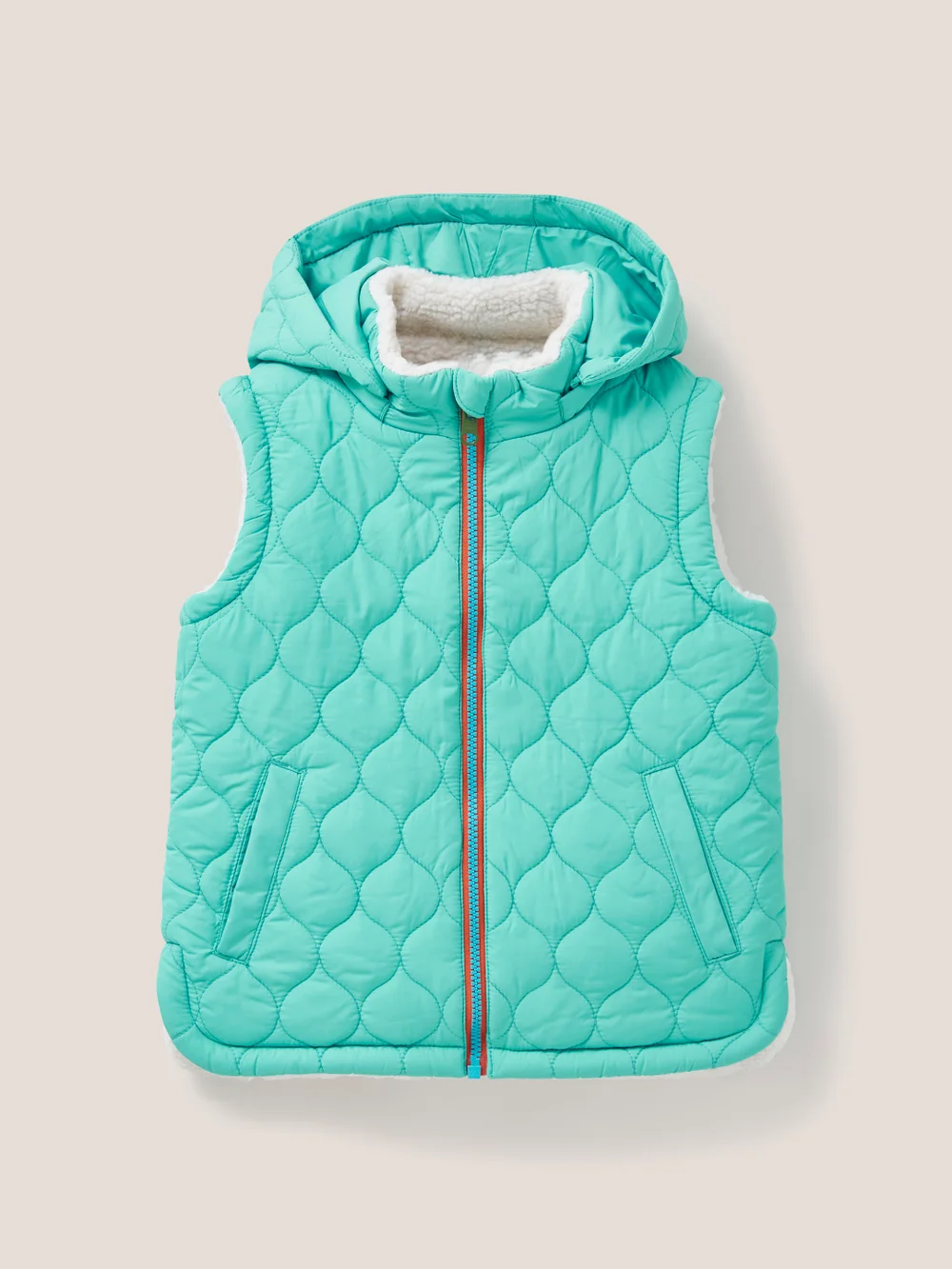 Unisex Weste aus Teddyfell - Hell Natur - 3-4 Jahre Bild 1