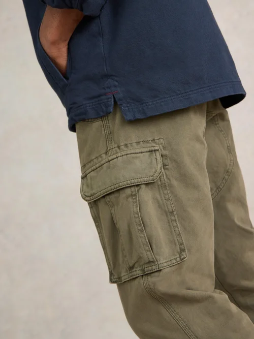 Cargohose Kegworth aus Bio-Baumwolle - Khaki Grn - 30/R Bild 2