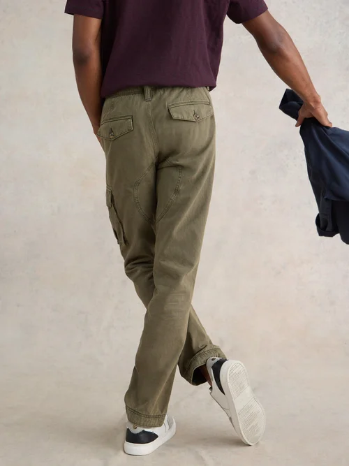 Cargohose Kegworth aus Bio-Baumwolle - Khaki Grn - 30/R Bild 4