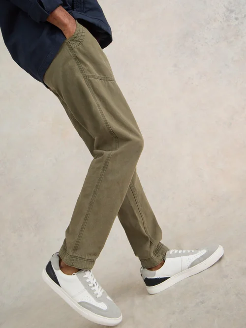Cargohose Kegworth aus Bio-Baumwolle - Khaki Grn - 30/R Bild 1