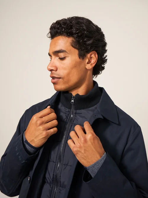 Anderson Mantel mit Umlegekragen - Pures Schwarz - L Bild 2