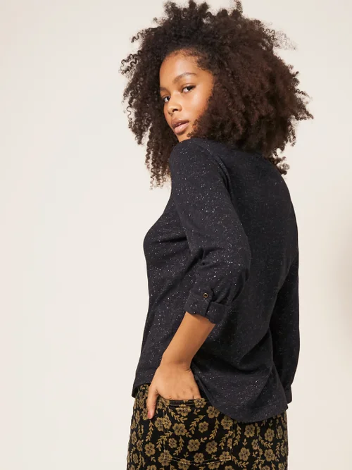Annie Glitzer-Jerseybluse - Anthrazit - 34 Bild 3