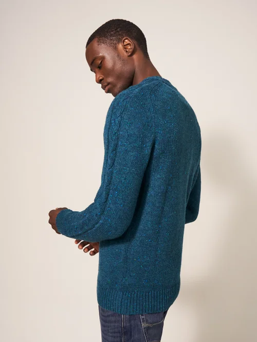 Arundel Pullover mit Rundhalsausschnitt - Dunkel-Blaugrün - L Bild 3