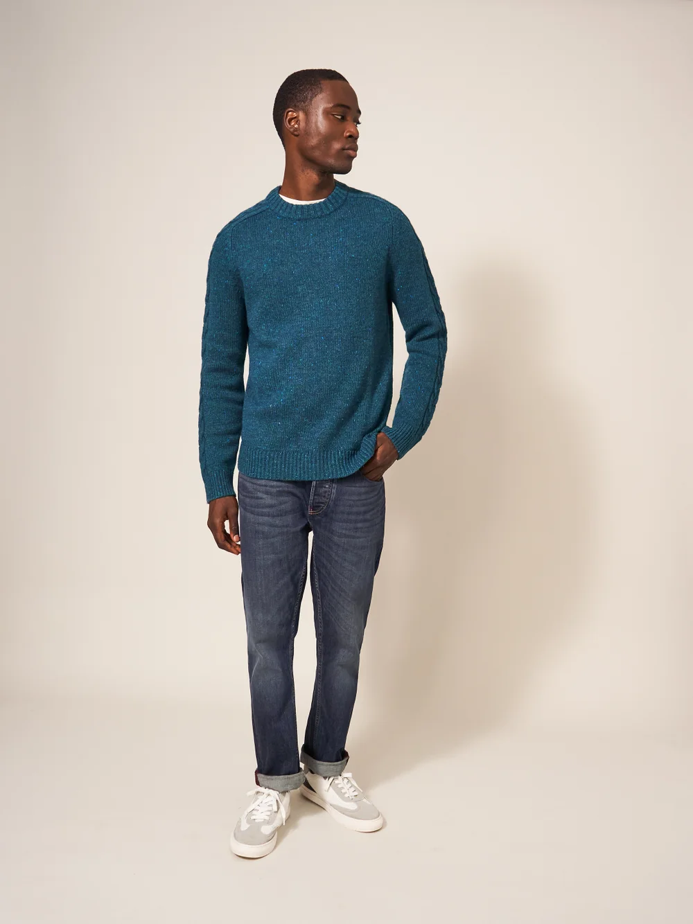 Arundel Pullover mit Rundhalsausschnitt - Dunkel-Blaugrün - L Bild 1