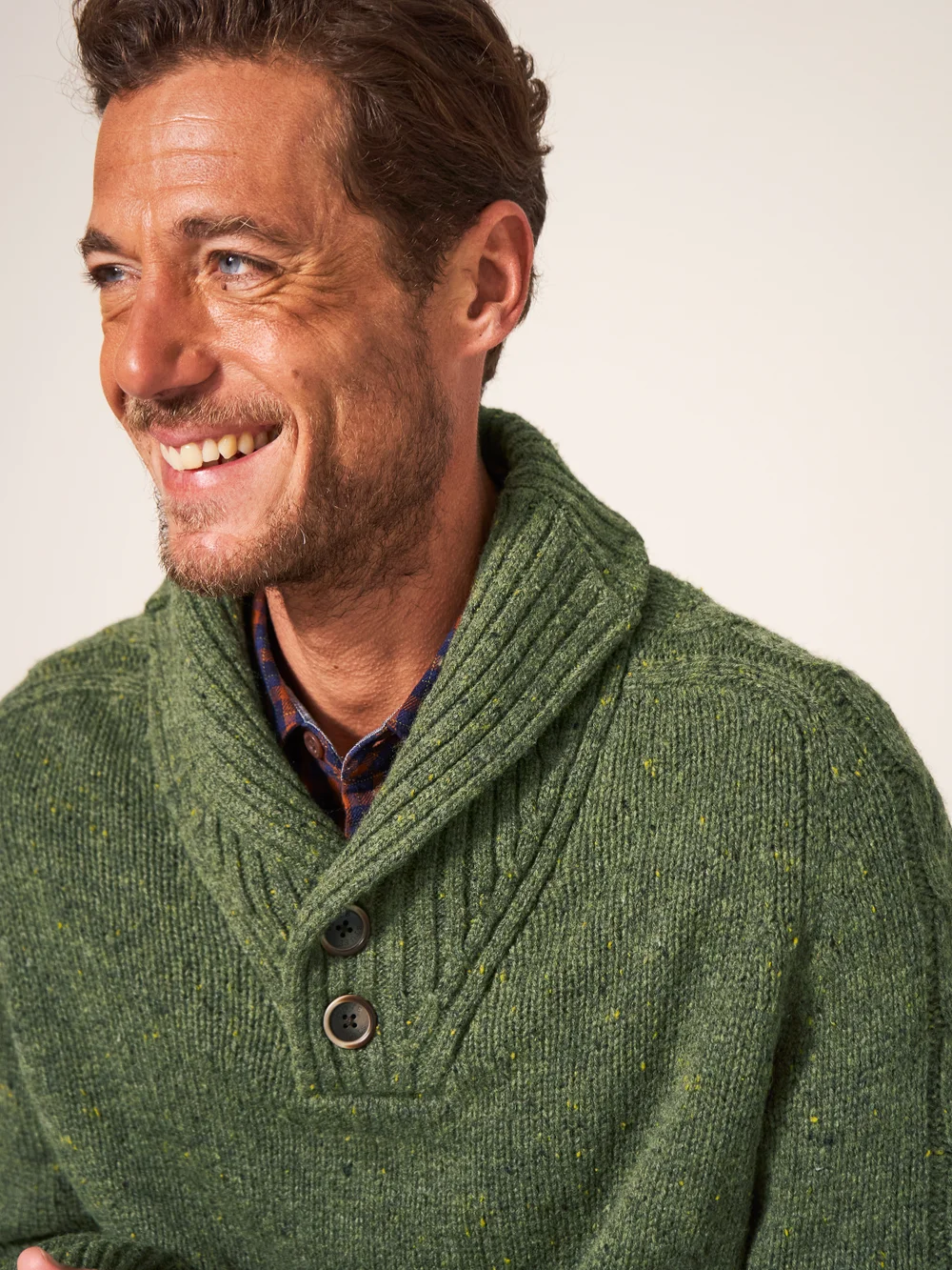 Arundel Pullover mit Schalkragen - Dunkelgrün - L Bild 1