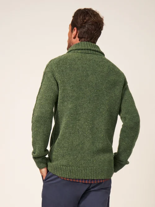 Arundel Pullover mit Schalkragen - Dunkelgrün - L Bild 2