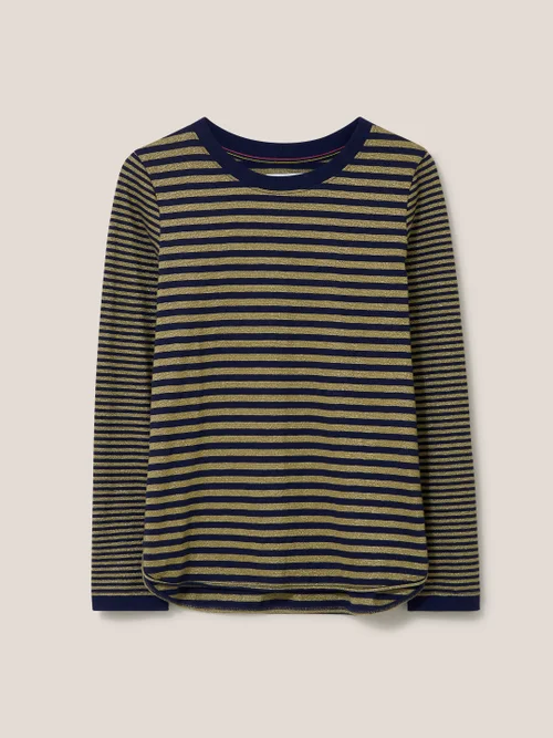 Cassie Glitzer-Top - Marineblau Mehrfarbig - 34 Bild 4