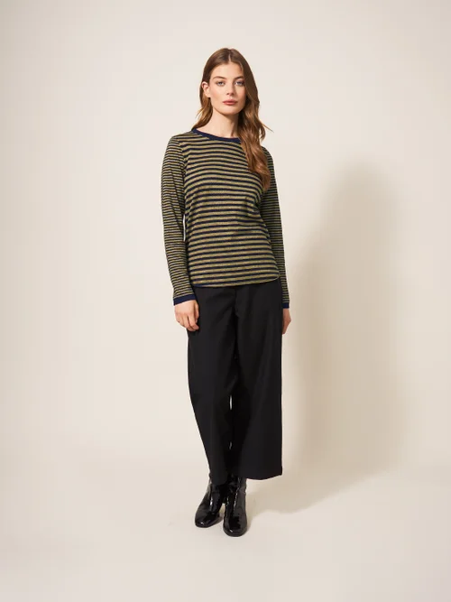 Cassie Glitzer-Top - Marineblau Mehrfarbig - 34 Bild 1