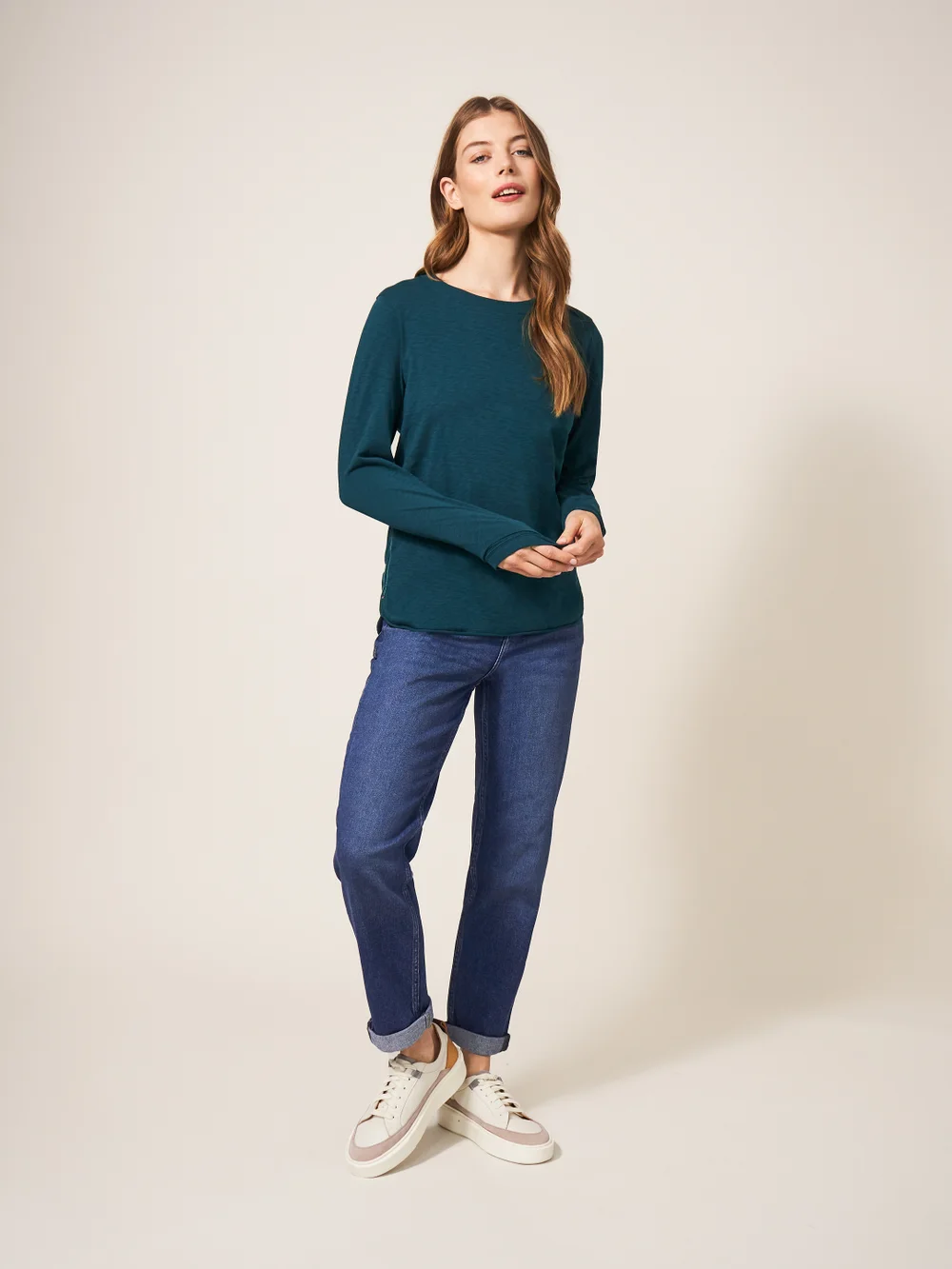 Cassie Langarmshirt - Mittel-Blaugrün - 34 Bild 1