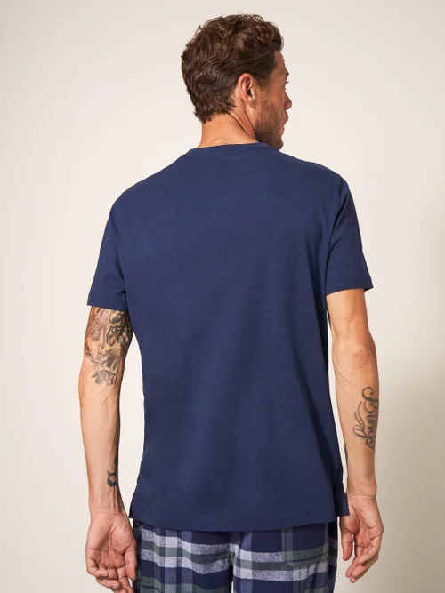 T-Shirt mit Weihnachtsmotiv - Dunkel-Marineblau - L Bild 3
