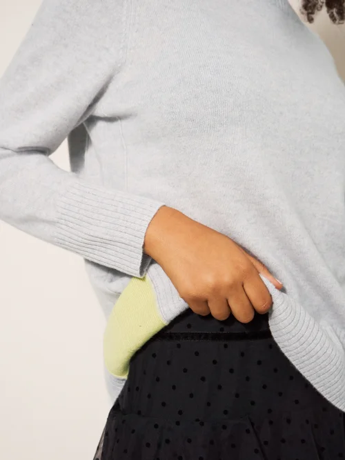 Cora Kaschmirpullover mit Rundhalsausschnitt - Mittelgrau - 34 Bild 2