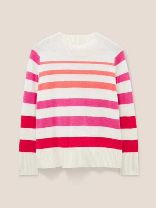 Cora Kaschmirpullover mit Rundhalsausschnitt - Pink Mehrfarbig - 34 Bild 4