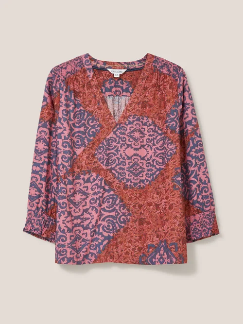 Elisa EcoVero Top - Rot Mehrfarbig - 34 Bild 4