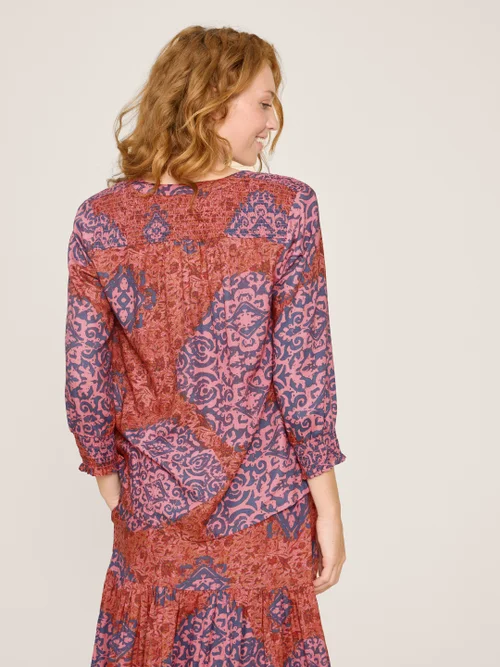 Elisa EcoVero Top - Rot Mehrfarbig - 34 Bild 3