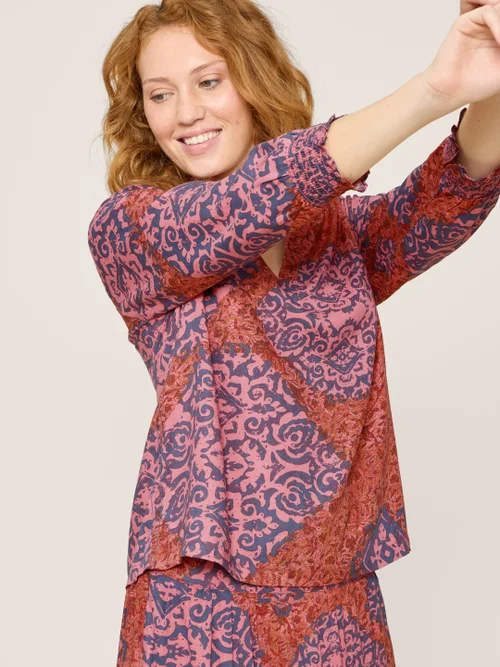 Elisa EcoVero Top - Rot Mehrfarbig - 34 Bild 2