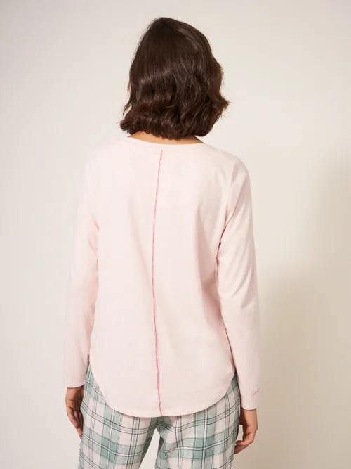 Eva Pyjamatop aus Jersey - Hell-Pink - L Bild 3