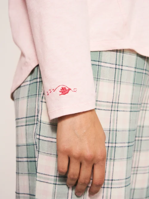 Eva Pyjamatop aus Jersey - Hell-Pink - L Bild 2