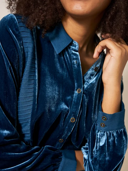 Farley Samttunika - Dunkel-Blaugrün - 34 Bild 2