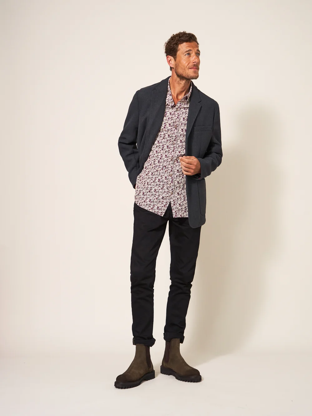 Finn Jacke aus Wollflanell - Anthrazit - 38 Bild 1