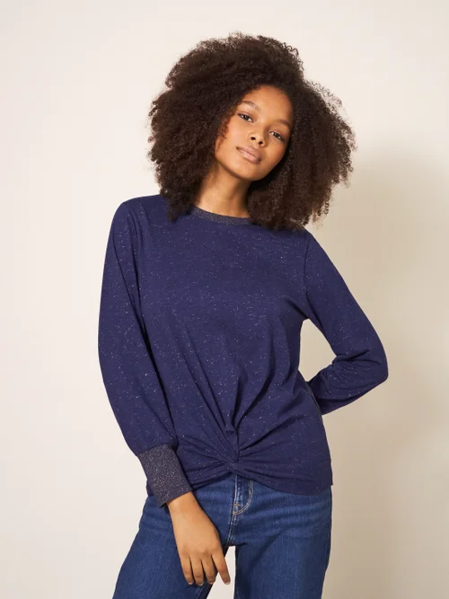 Frankie Glitzer-Top - Dunkel-Marineblau - 34 Bild 1