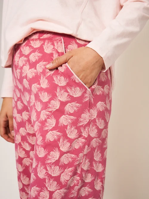 Freya Jogginghose aus Jersey - Pink Mehrfarbig - L Bild 2