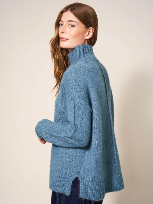 Frieda Pullover - Mittelblau - S Bild 2