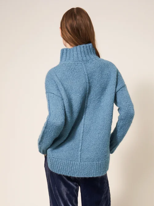 Frieda Pullover - Mittelblau - S Bild 3