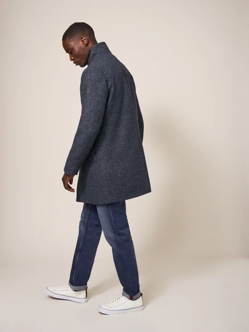 Horsholm Wollmantel mit Stehkragen - Anthrazit - L Bild 3